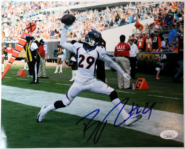Bradley Roby Autogrpahed Broncos Pick Six 8x10 Photo JSA COA