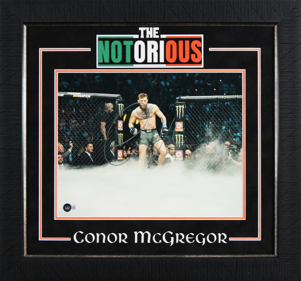 UFC Conor McGregor Authentic Signed 11x14 Framed Photo Autographed BAS #BJ071839