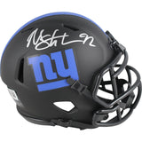 Michael Strahan Autographed New York Giants Eclipse Mini Helmet Beckett 49859