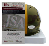 Hines Ward Autographed Camo Alternate Mini Football Helmet Steelers JSA 179779