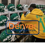 Breece Hall Autographed New York Jets 19-23 TB Helmet Proline Beckett 58535