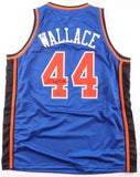 John Wallace Signed New York Knicks Jersey (AWM) 1996 1st Round NBA Draft Pick