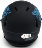 TRAVIS ETIENNE AUTOGRAPHED JAGUARS ECLIPSE MINI HELMET BECKETT WITNESS 225125