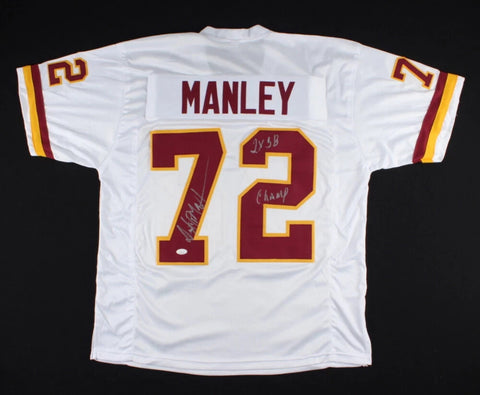 Dexter Manley Signed Washington Redskins Jersey (JSA COA) 2xSuper Bowl Champ D.E
