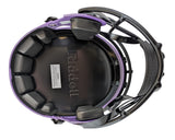 Vikings Jordan Addison Signed Rave Full Size Speed Rep Helmet W/ Case BAS Wit