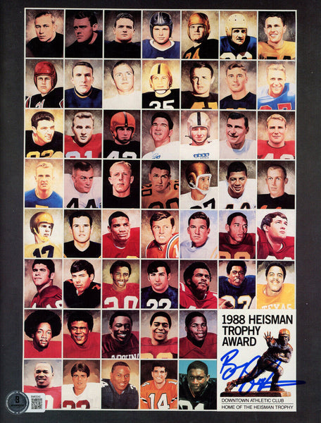 Barry Sanders Autographed 1988 Heisman Journal Magazine Beckett 47468