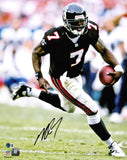 MICHAEL VICK AUTOGRAPHED 16X20 PHOTO ATLANTA FALCONS BECKETT BAS WITNESS 243625