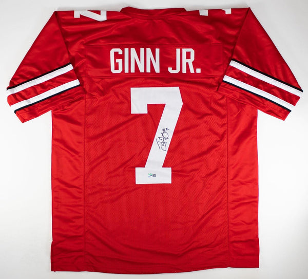 Ted Ginn Jr. Signed Ohio State Buckeyes Jersey (GT Sports) 2007 1st Round Pick