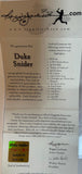 Duke Snider Dodgers Autographed & 15X Inscribed MLB Baseball Statball COA