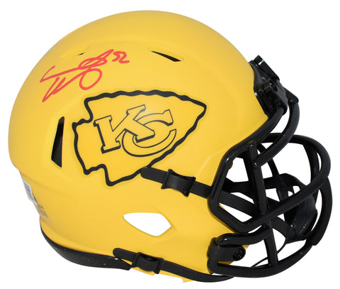 CREED HUMPHREY SIGNED KANSAS CITY CHIEFS RAVE SPEED MINI HELMET BECKETT