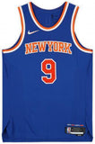 FRMD RJ Barrett Knicks Signed Nike Icon Authentic Jersey w/New York Forever Insc