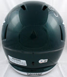 Brian Dawkins Autographed Eagles F/S Speed Helmet-Beckett W Hologram *Silver