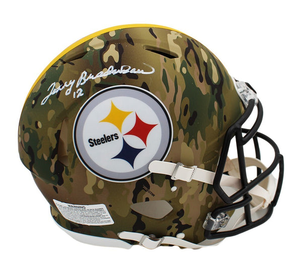 Terry Bradshaw Signed Pittsburgh Steelers Speed Authentic Camo NFL Helmet