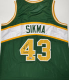 JACK SIKMA Signed Custom Replica Green Supersonics Jersey AUTO w/ "HOF 19" - BAS
