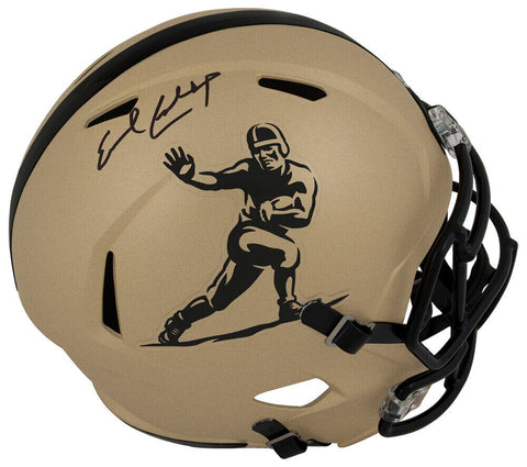 Earl Campbell Signed Heisman Logo Gold Riddell F/S Speed Rep Helmet -(SS COA)