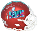 CHRIS JONES SIGNED KANSAS CITY CHIEFS SUPER BOWL 57 LVII MINI HELMET BECKETT