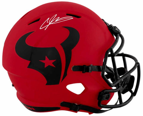 Andre Johnson Signed Texans RAVE Riddell Full Size Replica Helmet (SCHWARTZ COA)