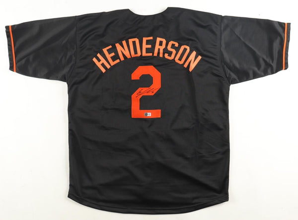 Gunnar Henderson Signed Orioles Jersey (Beckett) 2023 A.L Rookie of the Year /SS