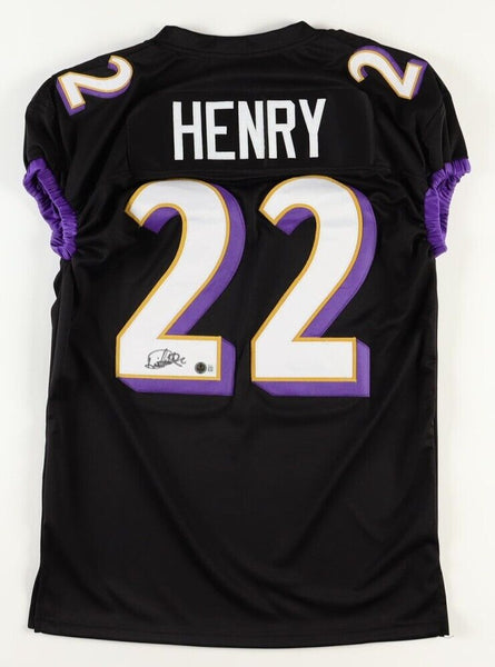 Derrick Henry Signed Baltimore Ravens Jersey (Beckett) Ex Bama Running Back