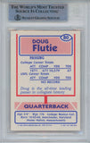 Doug Flutie Signed 1985 Topps #80 USFL Rookie Card Beckett Slab 42922