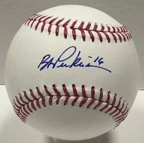Brewers Outfielder BLAKE PERKINS Signed Official MLB Baseball AUTO - JSA