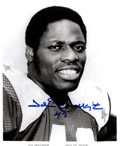 Packers Hall of Famer JOHN BROCKINGTON Signed 8x10 Photo #11 AUTO ~ 1971 ROY,