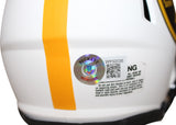 Joe Greene Autographed Pittsburgh Steelers Lunar Mini Helmet Beckett 38881