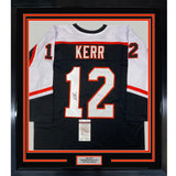 FRAMED Signed TIM KERR 35x39 Philadelphia Black Jersey JSA COA Auto