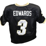 Dylan Edwards Autographed/Signed Black College Style Jersey BAS 42734