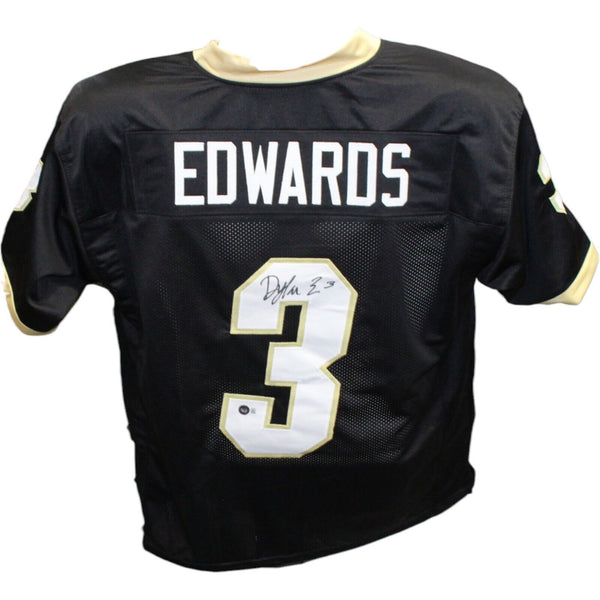 Dylan Edwards Autographed/Signed Black College Style Jersey BAS 42734