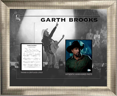 Garth Brooks Autographed Framed Art