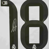 Alvaro Carreras Signed Real Madrid FC Home Soccer Jersey #18 with Beckett COA