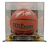 Patrick Ewing New York Knicks Signed NBA Wilson I/O Basketball BAS w/ Case