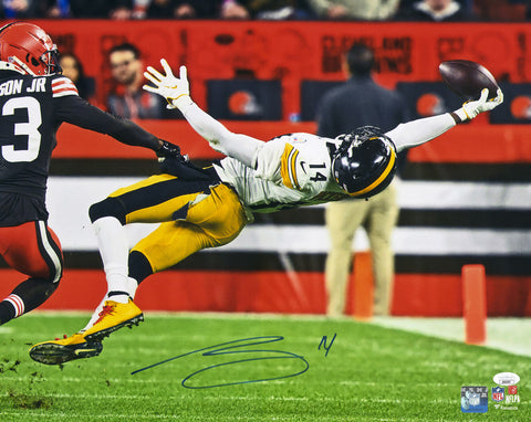 GEORGE PICKENS AUTOGRAPHED 16X20 PHOTO PITTSBURGH STEELERS JSA STOCK #224805