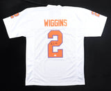 Nate Wiggins Signed Clemson Tigers Jersey (JSA COA) Baltimore Ravens Def. Back
