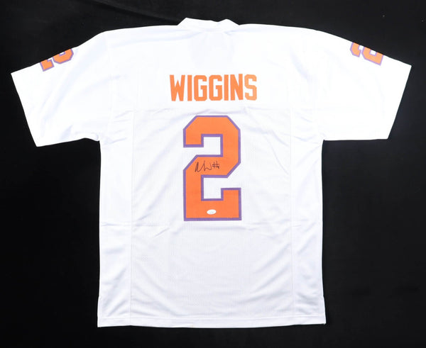 Nate Wiggins Signed Clemson Tigers Jersey (JSA COA) Baltimore Ravens Def. Back