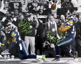 Richard Sherman Malcolm Smith Auto 16x20 Photo Seahawks The Tip 1/19/14 RS Holo