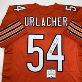 Autographed/Signed Brian Urlacher Chicago Orange Jersey Beckett BAS COA