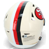 Brock Purdy Autographed SF 49ers RETRO Speedflex Authentic Helmet Beckett