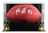 Patriots Rob Gronkowski Signed SB LIII Logo Wilson "Duke" Football W/ Case BAS W
