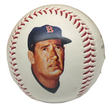 TED WILLIAMS Autographed Red Sox Stat Mural Baseball BECKETT LE 1000