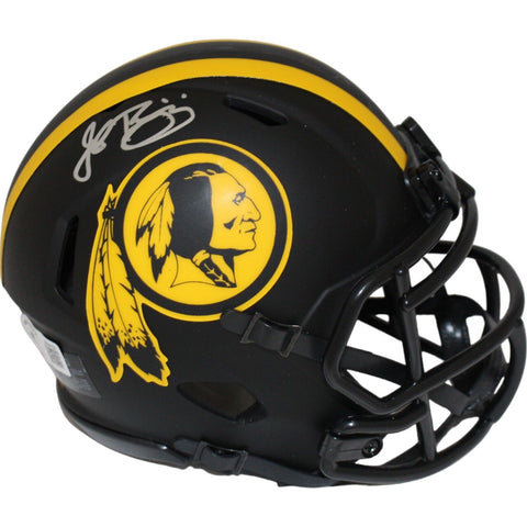 John Riggins Signed Washington Redskins Eclipse Mini Helmet Beckett 43045