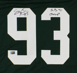 Gilbert Brown Signed Green Bay Custom Green Jersey with "SB XXXI Champs" Insc
