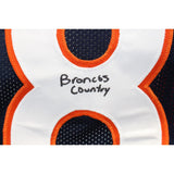 Jaleel McLaughlin Autographed/Signed Navy Pro Style Jersey JSA 42965