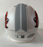 Nik Bonitto Autographed Denver Broncos '24 Alt White Mini Helmet BAS COA