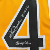 Autographed/Signed John Candelaria Pittsburgh Yellow Baseball Jersey JSA COA
