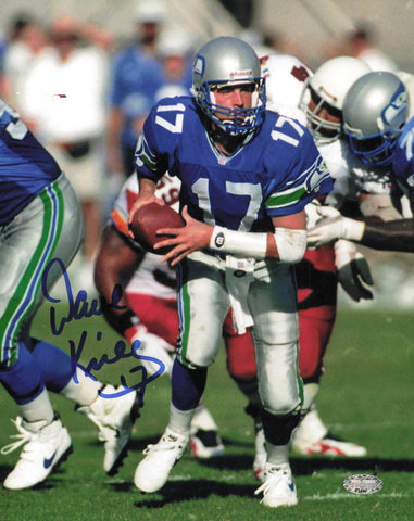 Dave Krieg Autographed Signed 8x10 Photo Seattle Seahawks MCS Holo #63467