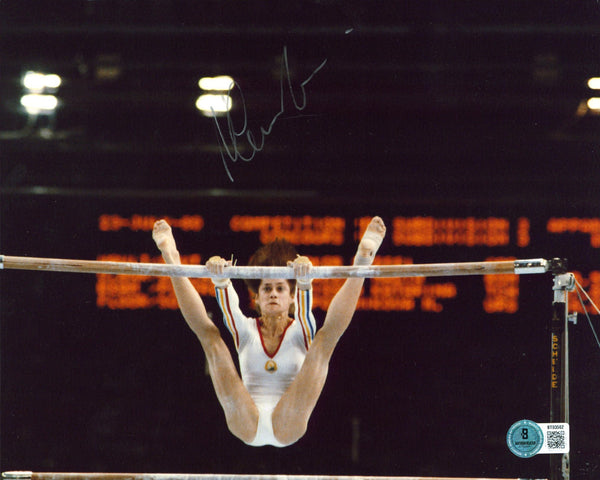 Nadia Comaneci Authentic Signed 8x10 Horizontal Photo Autographed BAS 2
