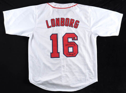 Jim Lonborg Signed Boston Red Sox Jersey Inscribed "CY Young '67" (Beckett)