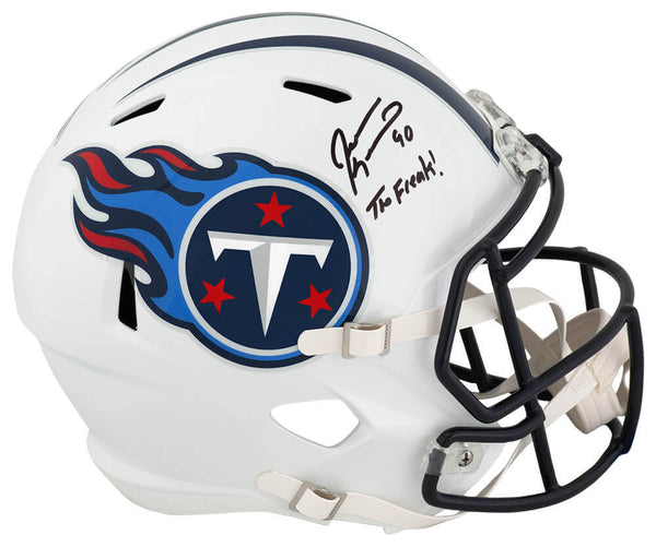 Jevon Kearse Signed Titans Riddell Full Size Replica Helmet w/The Freak (SS COA)